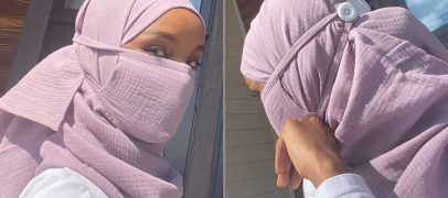 إنتاج كمامات خاصة بالمحجبات